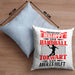 Lustige Kissen mit Füllung 40x40 für Handball Torhüter Torwart Geschenk Spruch Geschenkidee Handballtorwart (Grau) Blau Trendation