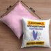 Tierfreund Kissen mit Füllung 40x40 Geschenk Lustiger Spruch Geschenkidee für Tierfreund Achtung Hochleistungs Tierfreund Bei Der Arbeit (Grau) Rosa Trendation