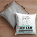 Pop-Fan Geschenk Kissen mit Füllung 40x40 Ich Bin Pop-Fan Aber Sag Doch Einfach Superheld Lustige Geschenkdiee für Pop-Fan (Grau) Grau Trendation