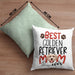 Golden Retriever Mom Besitzerin Kissen mit Füllung 40x40 Geschenk Lustiger Spruch Geschenkidee Besitzerin Golden Retriever Mama (Grau) Grün Trendation