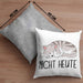 Katze Mittelfinger Kissen mit Füllung 40x40 Geschenk Muffel Nicht Heute Kollegin Frauen (Grau) Grau Trendation