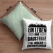 Lustige Kissen mit Füllung 40x40 Bauarbeiter Baustellenliebhaber Geschenkidee Baustelle (Grau) Grün Trendation