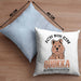 Lustige Kissen mit Füllung 40x40 Quokka-Motiv Geschenk für Quokka Liebhaber Menschen Kostüm (Grau) Blau Trendation