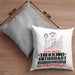 Trekking-Enthusiast Geschenk Kissen mit Füllung 40x40 Ich Bin Trekking-Enthusiast Aber Sag Doch Einfach Superheld Lustige Geschenkdiee für Trekking-Enthusiast (Grau) Grau Trendation
