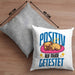 Lustige Kissen mit Füllung 40x40 "Positiv auf Müde Getestet" - Geschenkidee für Hunde-Liebhaber (Grau) Grau Trendation