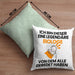 Biologe Geschenk Kissen mit Füllung 40x40 Lustige Geschenkidee Geburtstag für Biologe Ich Bin Dieser Legendäre Biologe Von Dem Alle Geredet Haben (Grau) Grün Trendation