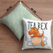Dinosaurier Kissen mit Füllung 40x40 Geschenk Tea Rex Kissen mit Füllung 40x40 Geschenk Dino T-Rex Geschenk Für Jungs (Grau) Grün Trendation