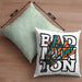 Badminton-Kissen mit Füllung 40x40 Geschenk für Badminton-Spieler Badminton-Trainer (Grau) Grün Trendation