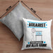 Aquarist Kissen mit Füllung 40x40 Geschenk für Aquarist Der Mann Der Alles Kann Geschenkidee zum Geburtstag (Grau) Grau Trendation