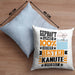 Kanute Geschenk Lustiger Spruch für Kanute Geschenkidee Bester Kanute Der WeltKissen mit Füllung 40x40 (Grau) Blau Trendation