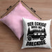 SUV Geschenk Der Eckige Muss Ins Dreckige Geländewagen Geschenkidee Kissen mit Füllung 40x40 (Grau) Rosa Trendation