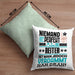 Reiter Geschenk Kissen mit Füllung 40x40 Lustige Geschenkidee für Reiter Geburtstag Niemand Ist Perfekt Aber Als Reiter Ist Man Nah Dran (Grau) Grün Trendation