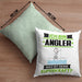 Angler Kissen mit Füllung 40x40 Geschenk für Angler Geburtstag Lustiger Spruch Was Ist Deine Superkraft (Grau) Grün Trendation