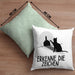 Erkenne Die Zeichen Kissen mit Füllung 40x40 Geschenk Kissen mit Füllung 40x40 Mittelfing** Geschenkidee Sarkasmus Spruch (Grau) Grün Trendation