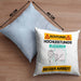 Ruderer Kissen mit Füllung 40x40 Geschenk Lustiger Spruch Geschenkidee für Ruderer Achtung Hochleistungs Ruderer Bei Der Arbeit (Grau) Blau Trendation