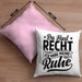 Ehemann Kissen mit Füllung 40x40 Geschenk Ehefrau Geschenkidee Du Hast Recht Ich Hab Meine Ruhe Geschenkidee Arbeitskollege (Grau) Rosa Trendation