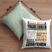 Yogalehrer Geschenk Kaffee-Kissen mit Füllung 40x40 Geschenkidee für Yogalehrer Ich Bin Yogalehrer Ich Kann Es Dir Erklären Jedoch Nicht Für Dich Verstehen Spruch Lustig (Grau) Grün Trendation