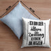 Lustige Kissen mit Füllung 40x40 für ältere Zwillinge Lustiges Geschenk mit Spruch (Grau) Blau Trendation