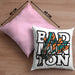 Badminton-Kissen mit Füllung 40x40 Geschenk für Badminton-Spieler Badminton-Trainer (Grau) Rosa Trendation