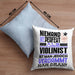 Violinist Geschenk Kissen mit Füllung 40x40 Lustige Geschenkidee für Violinist Geburtstag Niemand Ist Perfekt Aber Als Violinist Ist Man Nah Dran (Grau) Blau Trendation