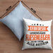 Fliesenleger Kissen mit Füllung 40x40 Geschenk Spruch Geschenkidee Legendäre Fliesenleger (Grau) Blau Trendation