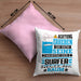 Surfer Geschenk Kissen mit Füllung 40x40 Lustiger Spruch Erheben Sie Sich Der Surfer Betritt den Raum (Grau) Rosa Trendation