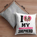 Australian Shepherd Besitzerin Kissen mit Füllung 40x40 Geschenk Lustiger Spruch Geschenkidee I Love My Australian Shepherd (Grau) Grau Trendation