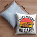 Lustige Kissen mit Füllung 40x40 "Don't Worry Be Cappy" lustiges Geschenk für Capybara-Liebhaber (Grau) Blau Trendation