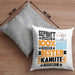 Kanute Geschenk Lustiger Spruch für Kanute Geschenkidee Bester Kanute Der WeltKissen mit Füllung 40x40 (Grau) Grau Trendation