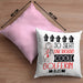 Golferin Geschenk Kissen mit Füllung 40x40 Lustig Geschenkidee für Golferin Geburtstag So Sieht Eine Richtig Coole Golferin Aus Frauen Spruch (Grau) Rosa Trendation