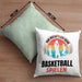 Mädchen Basketballspielerin Geschenkidee Kissen mit Füllung 40x40 Frauen Basketball (Grau) Grün Trendation