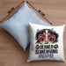 Berner Sennen Papa Besitzer Kissen mit Füllung 40x40 Geschenk Lustiger Spruch Geschenkidee Berner Sennen Liebhaber (Grau) Blau Trendation