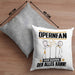 Opernfan Kissen mit Füllung 40x40 Geschenk für Opernfan Der Mann Der Alles Kann Geschenkidee zum Geburtstag (Grau) Grau Trendation