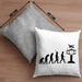 Fluglotse Kissen mit Füllung 40x40 Geschenk Flughafen Arbeiter Geschenkidee Evolution (Grau) Grau Trendation