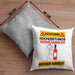 Weinsammler Kissen mit Füllung 40x40 Geschenk Lustiger Spruch Geschenkidee für Weinsammler Achtung Hochleistungs Weinsammler Bei Der Arbeit (Grau) Grau Trendation