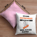 Skateboarder Geschenk Kissen mit Füllung 40x40 Lustiger Spruch Ich Bin Skateboarder Warum Weil Ich Es Kann Geschenkidee Bester Skateboarder Geburtstag (Grau) Rosa Trendation