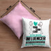 Influencer Geschenk Kissen mit Füllung 40x40 Ich Bin Influencer Aber Sag Doch Einfach Superheld Lustige Geschenkdiee für Influencer (Grau) Rosa Trendation