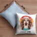 Cocker Spaniel Besitzer Kissen mit Füllung 40x40 Geschenk Lustiger Spruch Geschenkidee Cocker Spaniel Mama Papa (Grau) Blau Trendation