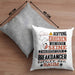 Breakdancer Geschenk Kissen mit Füllung 40x40 Lustiger Spruch Erheben Sie Sich Der Breakdancer Betritt den Raum (Grau) Grau Trendation