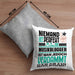 Musikblogger Geschenk Kissen mit Füllung 40x40 Lustige Geschenkidee für Musikblogger Geburtstag Niemand Ist Perfekt Aber Als Musikblogger Ist Man Nah Dran (Grau) Grau Trendation