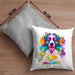Border Collies Besitzer Farbe Love Kissen mit Füllung 40x40 Geschenk Lustiger Spruch Geschenkidee Border Collies Besitzerin (Grau) Grau Trendation