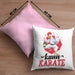 Huhn Kissen mit Füllung 40x40 Geschenk Huhn Kann Karate Geschenkidee Humor (Grau) Rosa Trendation