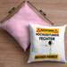 Fechter Kissen mit Füllung 40x40 Geschenk Lustiger Spruch Geschenkidee für Fechter Achtung Hochleistungs Fechter Bei Der Arbeit (Grau) Rosa Trendation