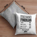 Kissen mit Füllung 40x40 Geschenk für Dachdecker Lustiger Spruch Geschenkidee Männer Dachdecker (Grau) Grau Trendation