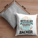 Bäcker Kissen mit Füllung 40x40 mit Spruch Geschenkidee Bäckerin Geschenk Männer Frauen (Grau) Grau Trendation