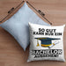 Kissen mit Füllung 40x40 Geschenk Bestandene Bachelor-Prüfung Geschenkidee So Gut Kann Nur Ein Bachelor Aussehen (Grau) Blau Trendation