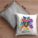 Schäferhund Besitzer Farbe Love Kissen mit Füllung 40x40 Geschenk Lustiger Spruch Geschenkidee Schäferhund Besitzerin (Grau) Grau Trendation