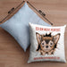 Chihuhahua Besitzer Kissen mit Füllung 40x40 Geschenk Geschenkidee Frauchen Herrchen Ich Bin Nicht Perfekt Aber Mein Chihuaha Ist Es (Grau) Blau Trendation