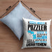 Puzzler Geschenk Kaffee-Kissen mit Füllung 40x40 Geschenkidee für Puzzler Ich Bin Puzzler Ich Kann Es Dir Erklären Jedoch Nicht Für Dich Verstehen Spruch Lustig (Grau) Blau Trendation