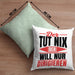 Dirigent Geschenk Orchester Chorleiter Geschenkidee Kissen mit Füllung 40x40 Der Tut Nix Der Will Nur Dirigieren (Grau) Grün Trendation